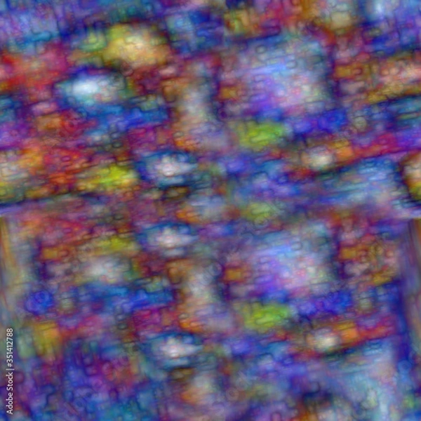 Fototapeta Creative  art seamless pattern with different shapes and textures. Collage. textile, website, background, wallpaper.
