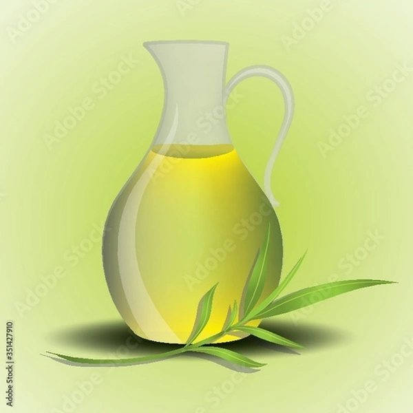 Obraz spa oil in a jug