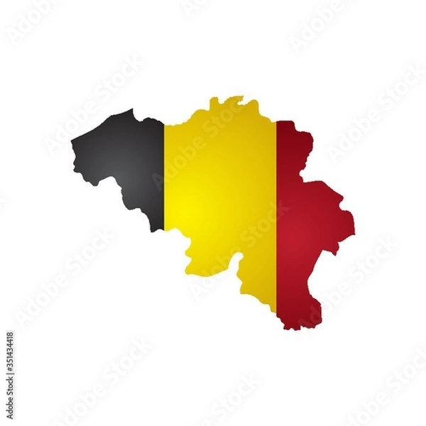 Obraz belgium map