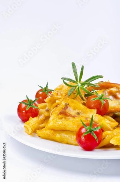 Fototapeta Pasta Überbacken