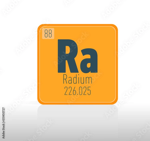 Fototapeta Radium periodic table single element.