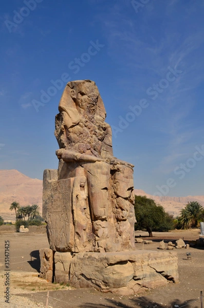 Obraz Pharaoh stone sculpture in Egypt.