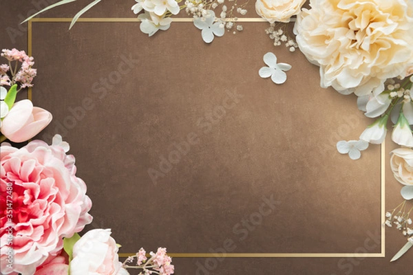 Obraz Frame with flowers