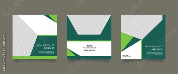 Obraz Unique Editable modern Social Media banner Template.Promotional web banner for social media. Elegant sale and discount promo. Fashion and lifestyle blog templates, web banners