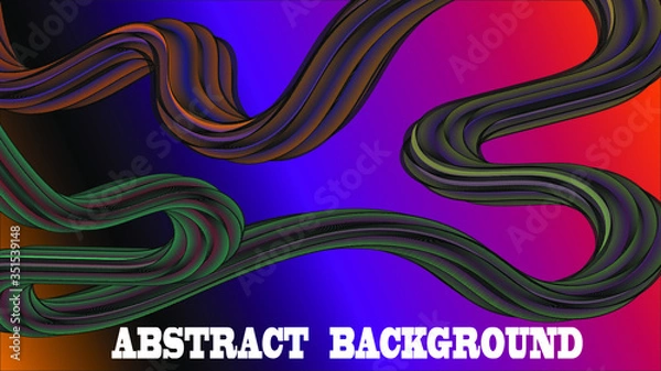 Obraz abstract vector background with waves