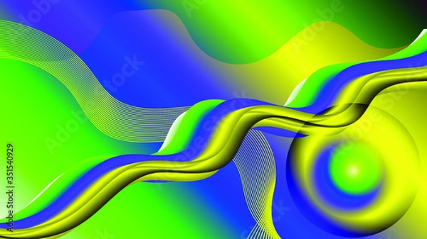 Obraz abstract colorful background with waves