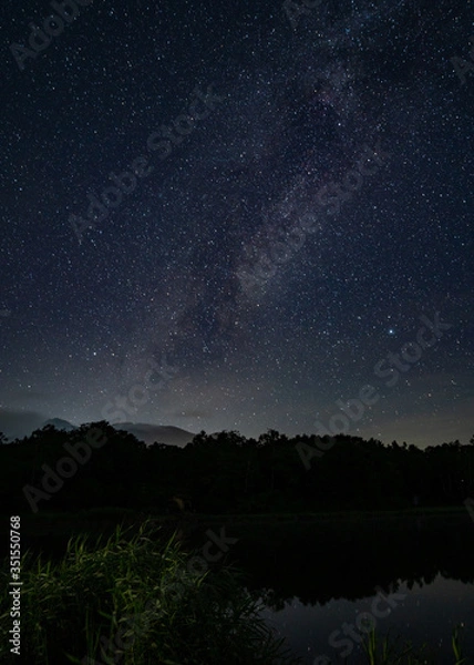 Obraz 水辺の天の川