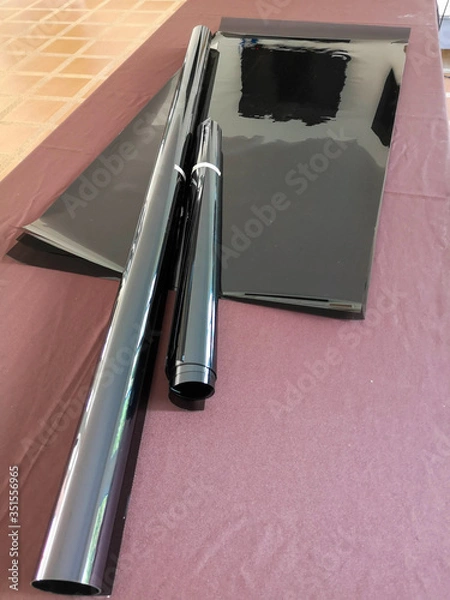 Fototapeta Window Films and sheets.Not yet installed on the table