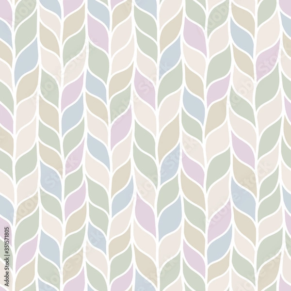 Fototapeta Seamless pattern with interweaving of braids.