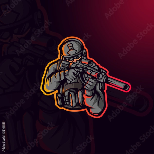 Obraz Soldier Illustration