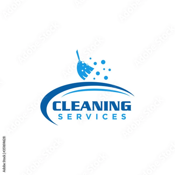 Obraz Cleaning Logo Icon Design Vector