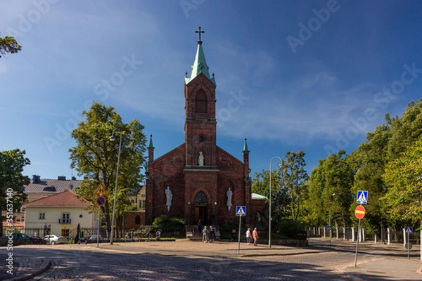 Fototapeta Helsinki, Finland - September 02, 2019: St. Heinrich Cathedral