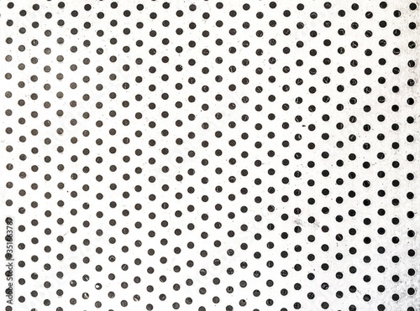 Obraz B&W halftone dots background.