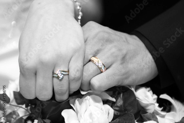Obraz ręce ślubne
