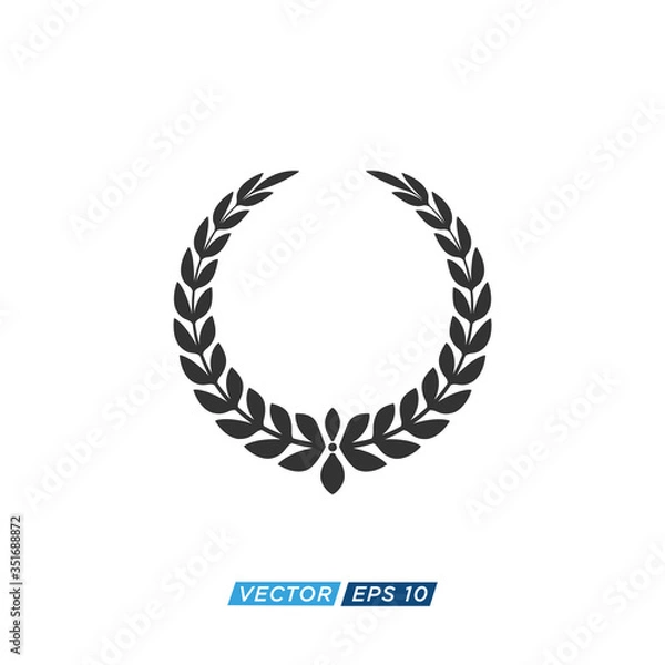 Obraz Laurel Wreath Icon Design Vector