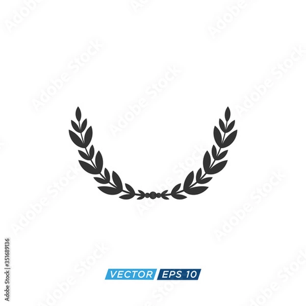 Obraz Laurel Wreath Icon Design Vector