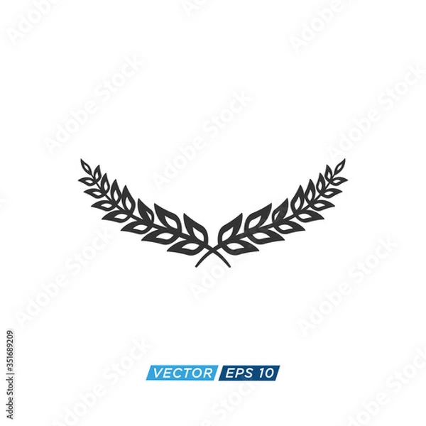 Obraz Laurel Wreath Icon Design Vector