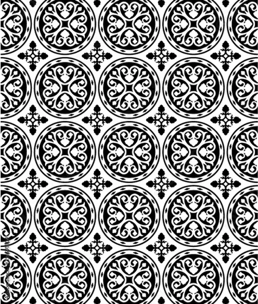 Fototapeta Abstract seamless pattern with abstract geometric style. Repeating sample figure and line. For fashion interiors design, wallpaper, textile industry