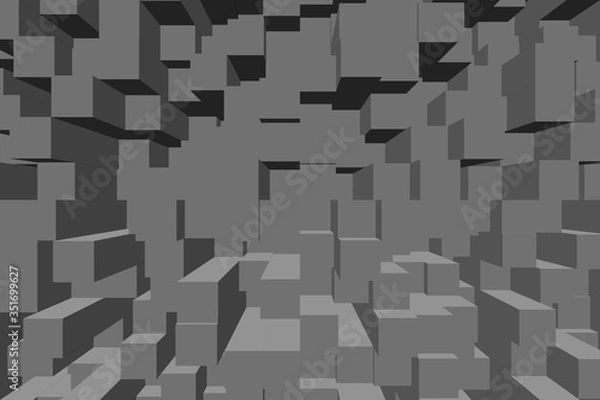 Fototapeta Abstract multicolored embossed backgrounds that have depth and volume
