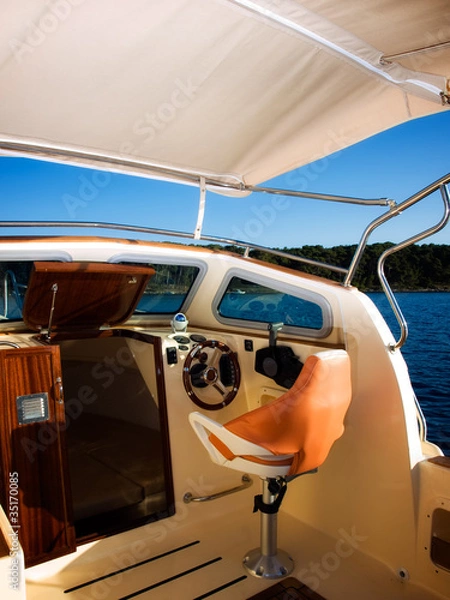 Obraz Modern boat cockpit
