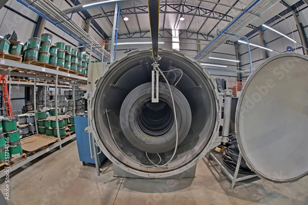 Fototapeta Tire retreading