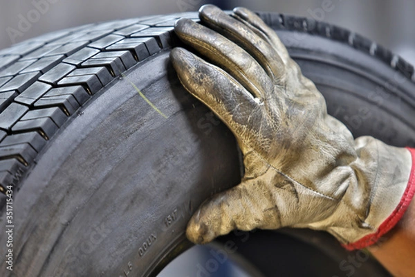 Fototapeta Tire retreading