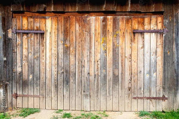 Obraz old wooden door