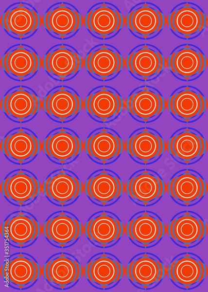 Fototapeta Elagance mix object pattern with color backgound
