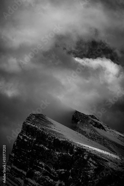 Obraz mountain and clouds