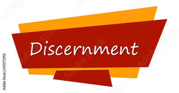 Obraz Discernment - text written on colourful background