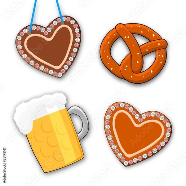 Obraz volksfest symbol-sammlung 1