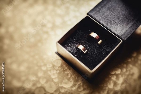 Obraz Obrączki w pudełku