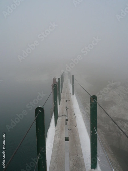 Obraz Lac et brouillard
