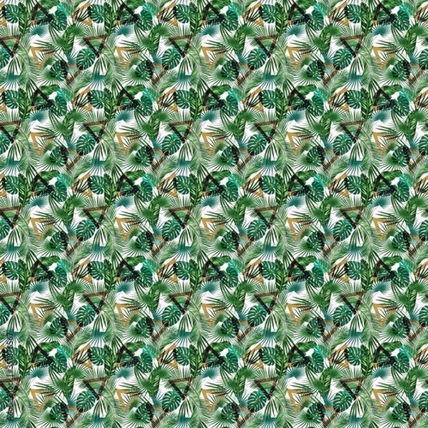 Obraz abstract green background with leaves