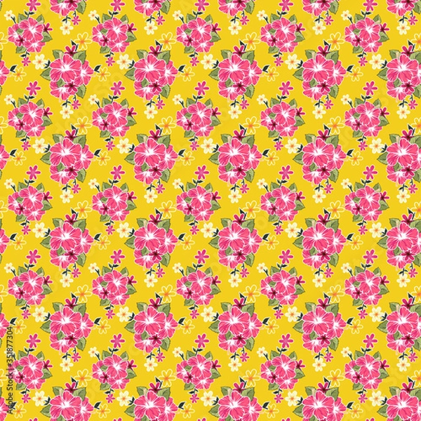 Obraz seamless background with flowers