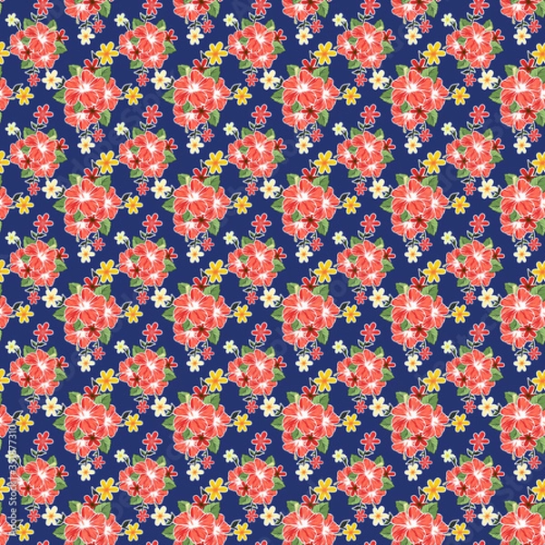 Obraz seamless background with flowers