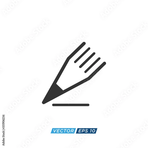 Obraz Pen Stationary Icon Design Vector
