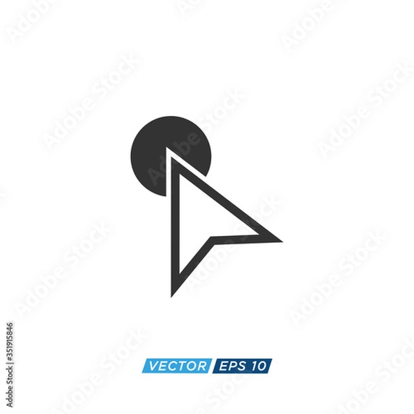 Obraz Pointer or Cursor Sign Icon Design Vector