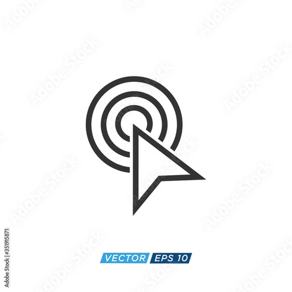 Obraz Pointer or Cursor Sign Icon Design Vector
