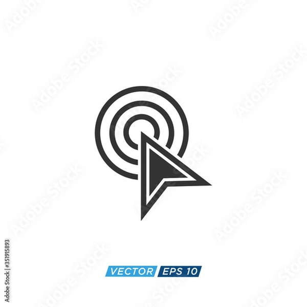 Obraz Pointer or Cursor Sign Icon Design Vector