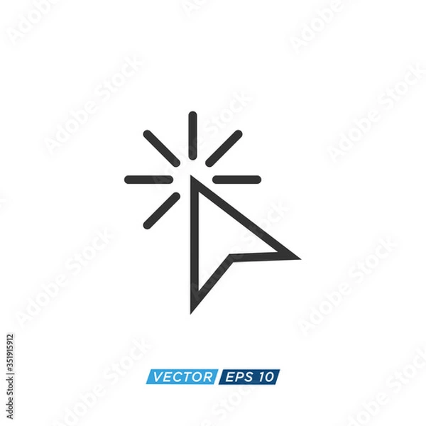 Obraz Pointer or Cursor Sign Icon Design Vector
