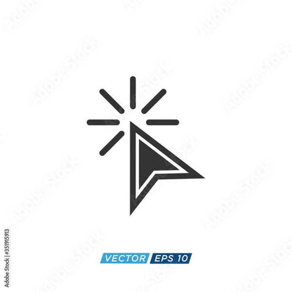 Obraz Pointer or Cursor Sign Icon Design Vector