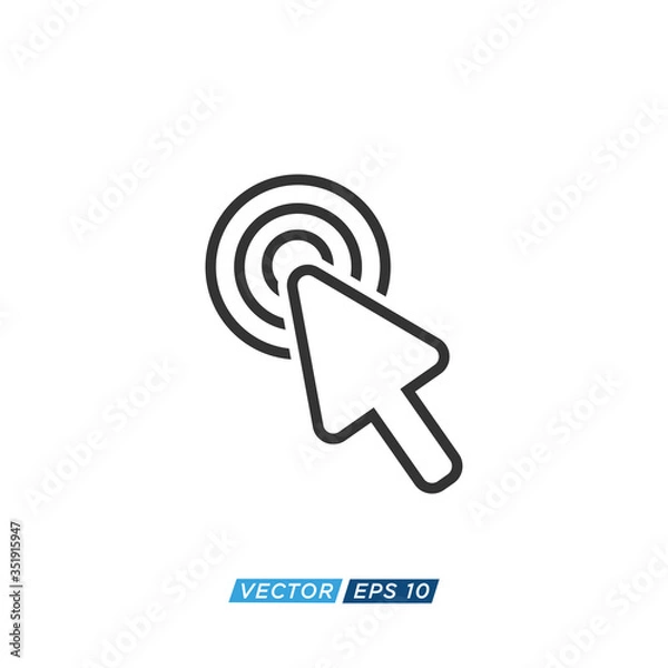 Obraz Pointer or Cursor Sign Icon Design Vector
