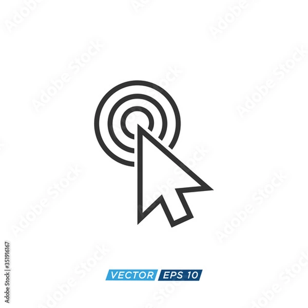Obraz Pointer or Cursor Sign Icon Design Vector