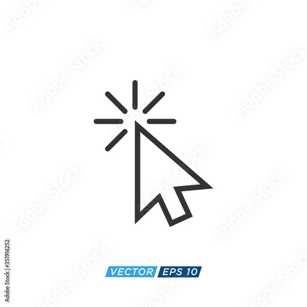 Obraz Pointer or Cursor Sign Icon Design Vector