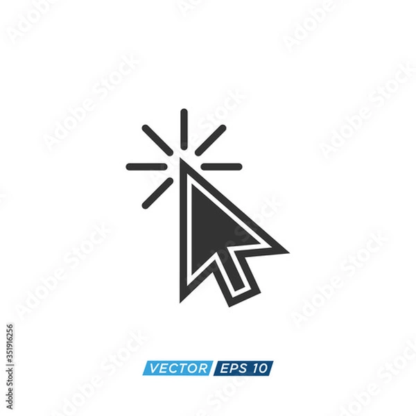 Obraz Pointer or Cursor Sign Icon Design Vector