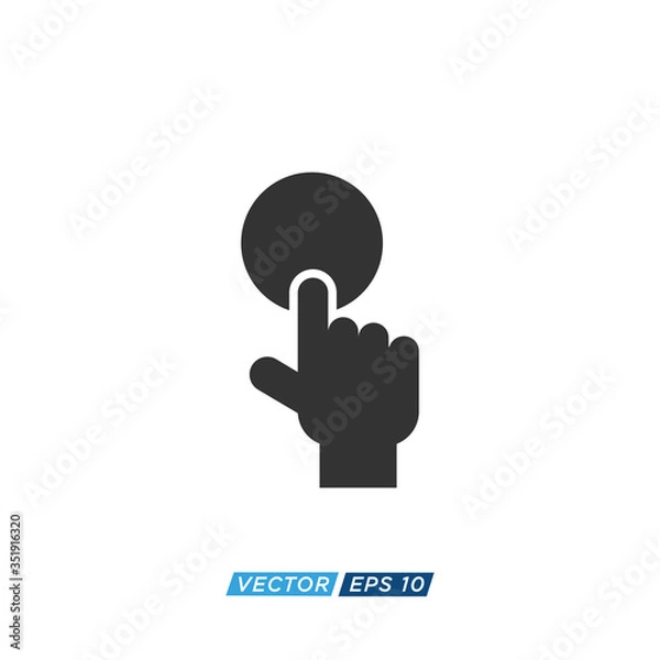 Obraz Pointer or Cursor Sign Icon Design Vector