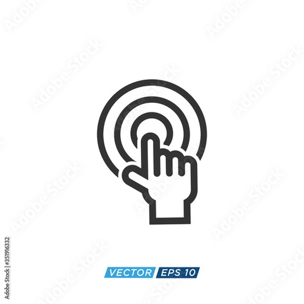 Obraz Pointer or Cursor Sign Icon Design Vector