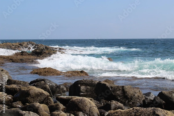 Fototapeta Wellengang an der Küste
