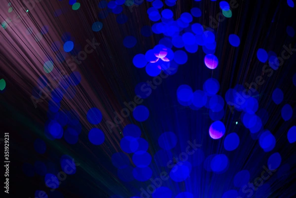 Fototapeta abstract blue bokeh background